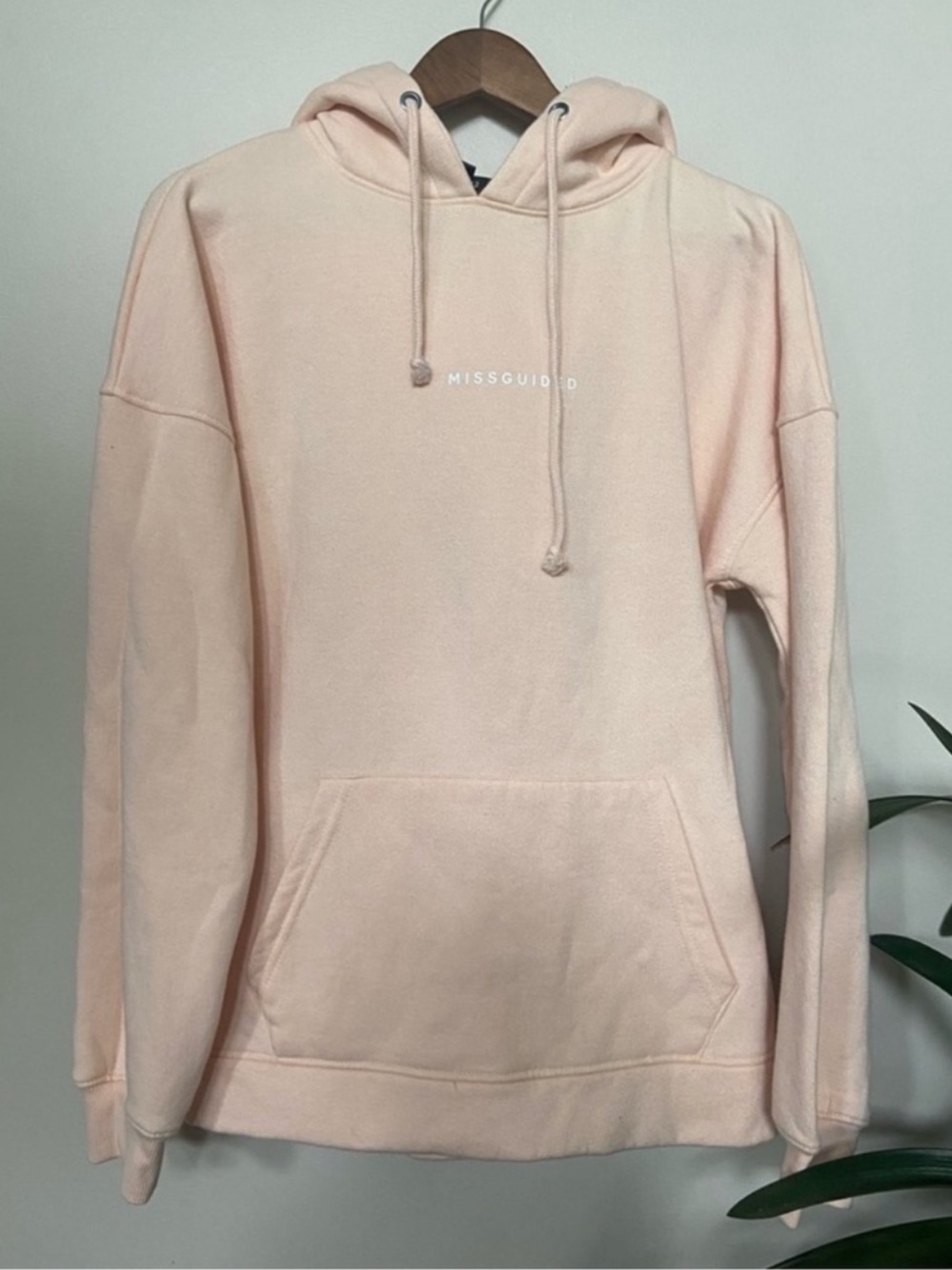 Missguided, peach everyday hoodie